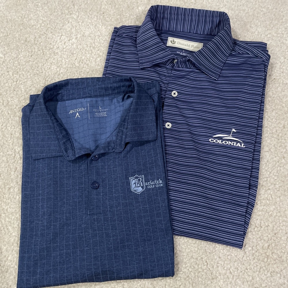Golf Polos Mens Large Lot of 2, Country Club Donald Ross Antigua
